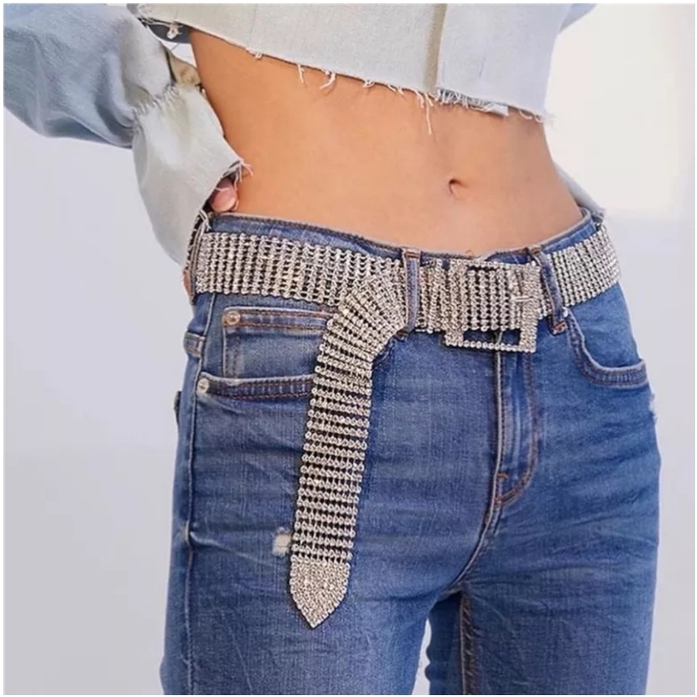 Fashion Belt  Woman bling gold